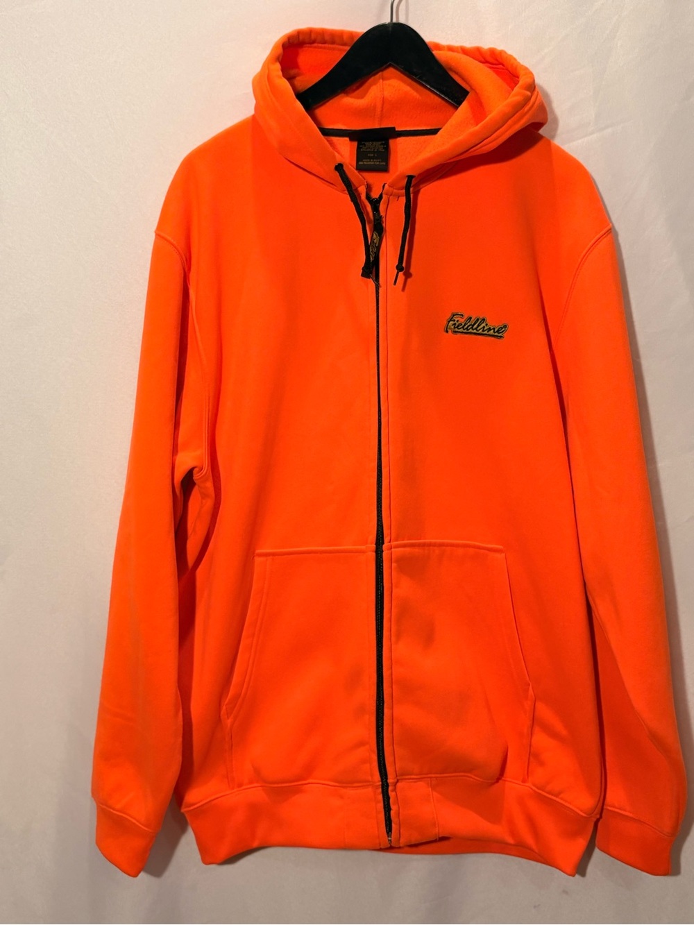 Men’s Orange Fleece High Vis Hoodie